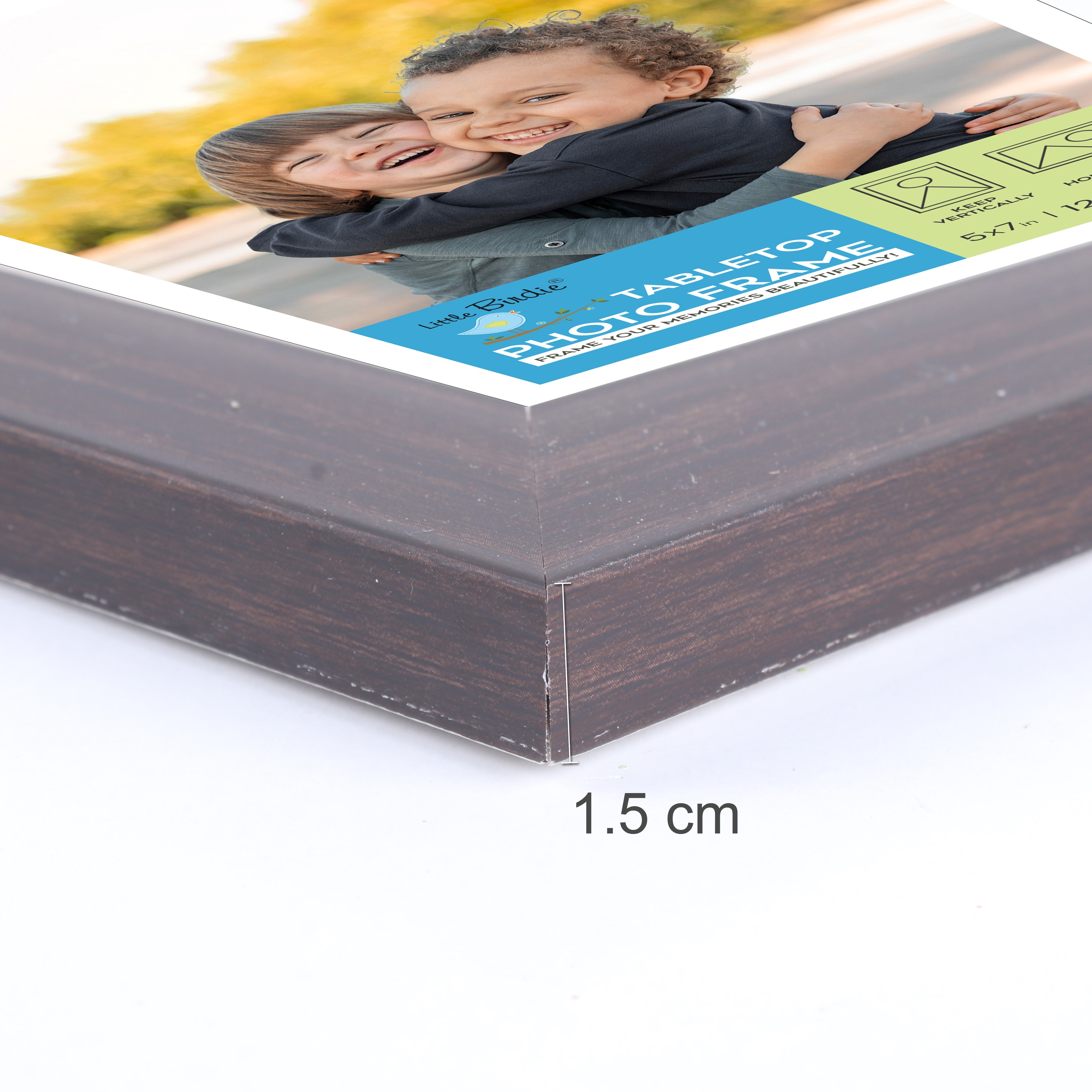 Table Top Photo Frame Rose Wood 5 X 7Inch 1Pc Sw Lb