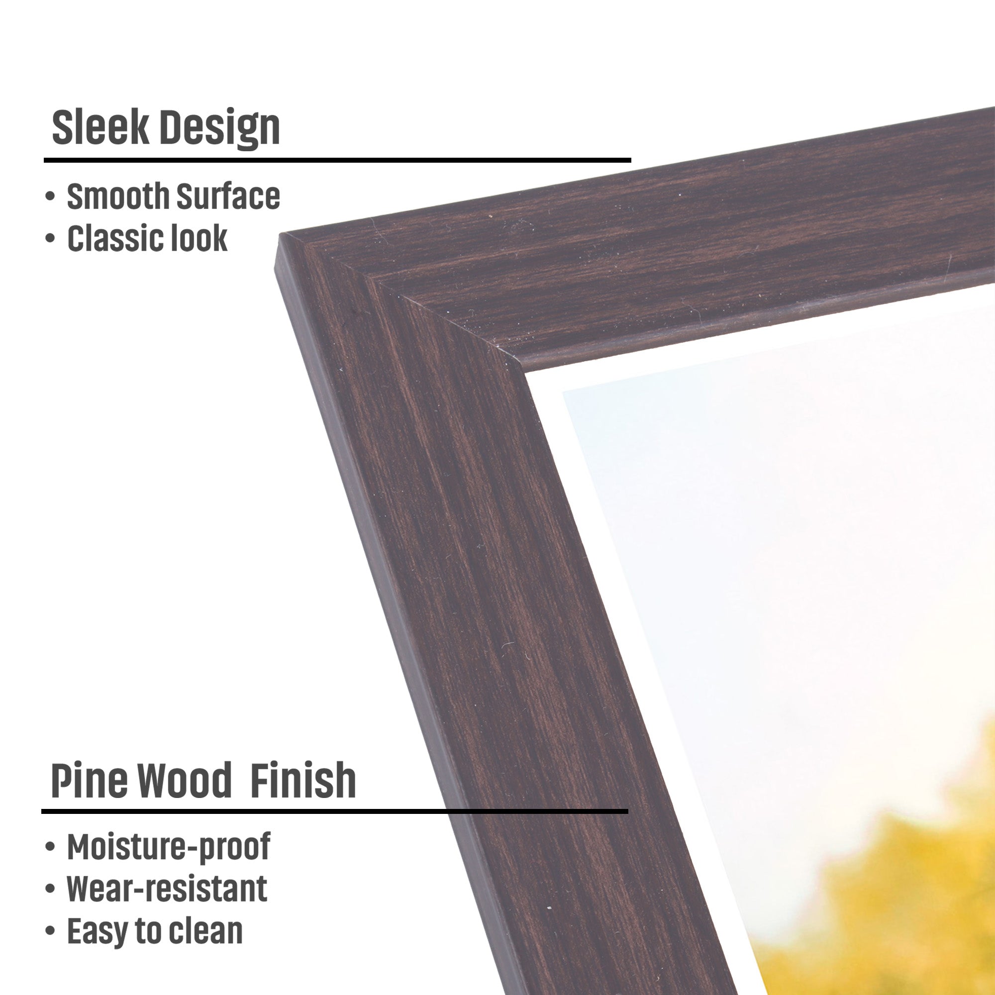 Table Top Photo Frame Rose Wood 5 X 7Inch 1Pc Sw Lb