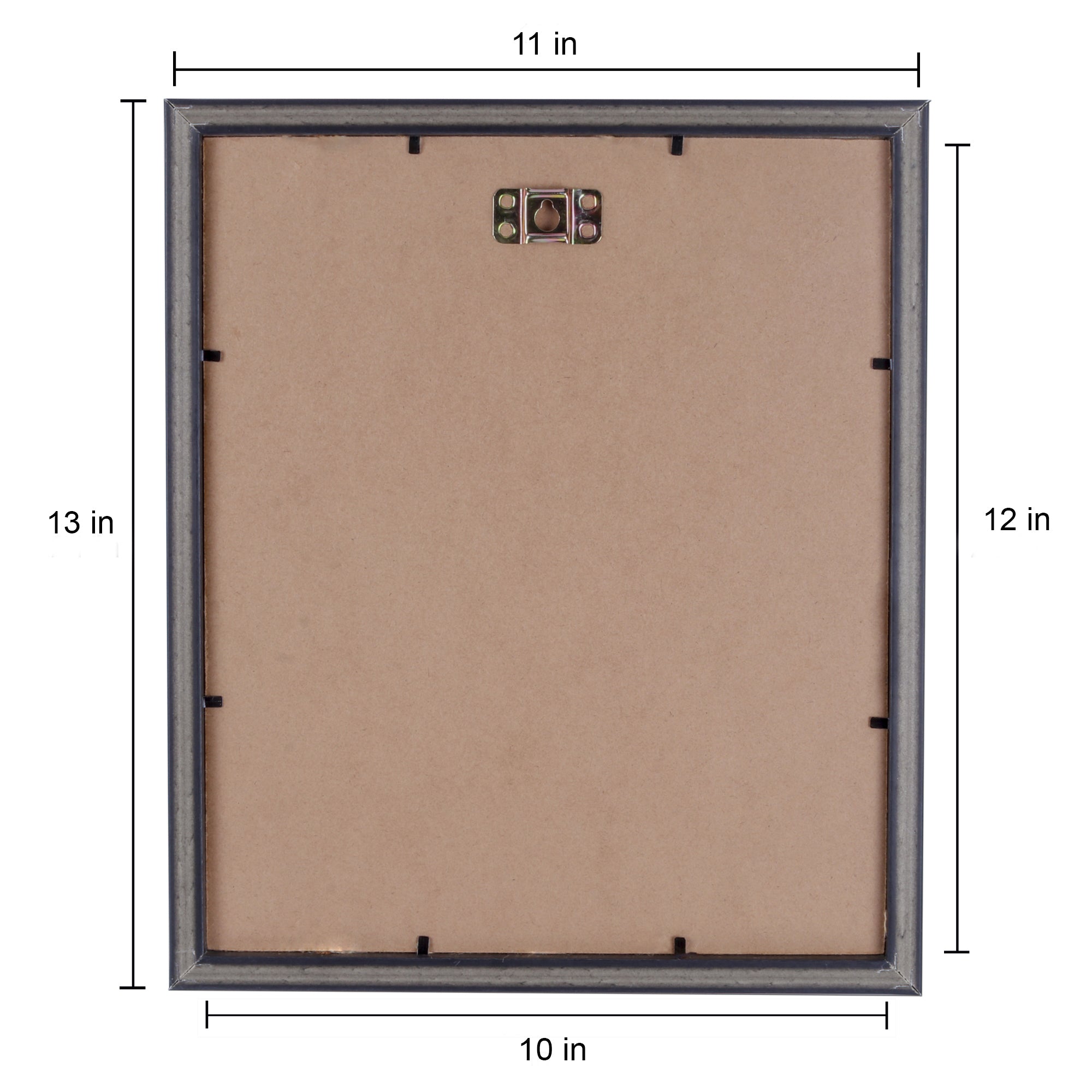 Burlap Photo Frame With 2 Pegs Narrow Black 10 X 12Inch 1Pc Sw Lb