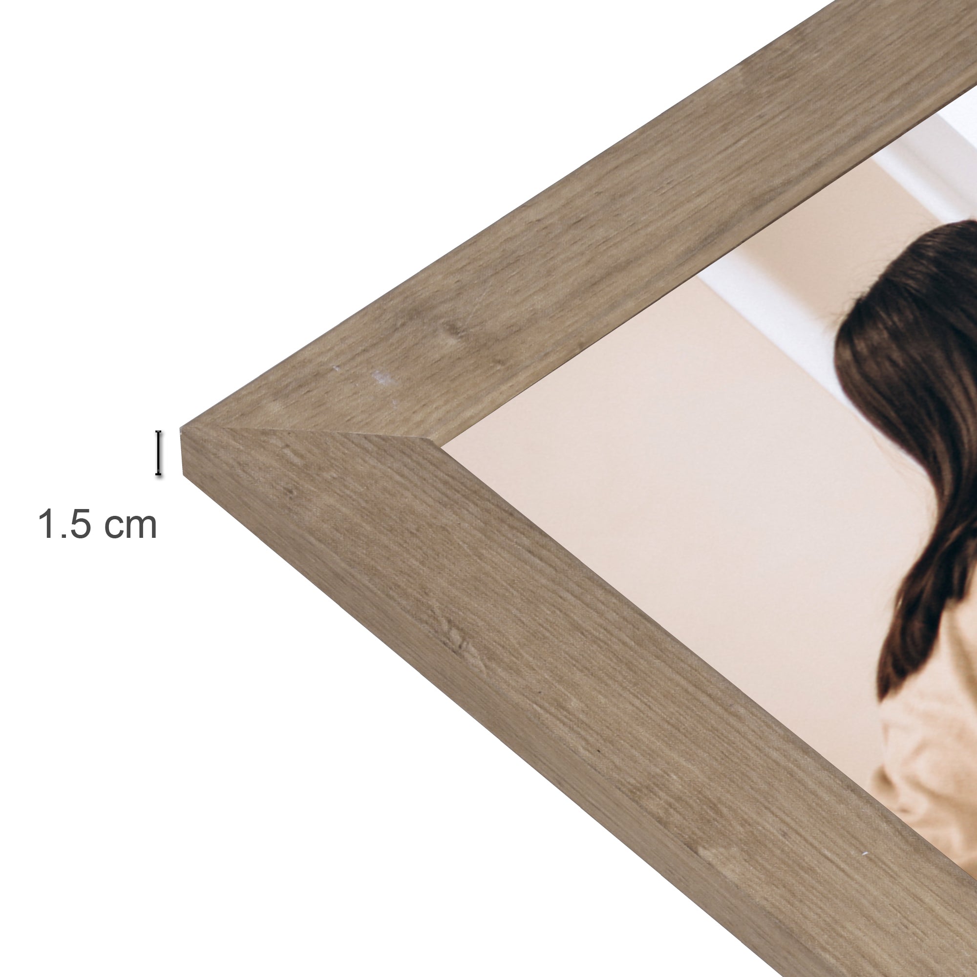 Table Top Photo Frame Walnut 8 X 10Inch 1Pc Sw Lb