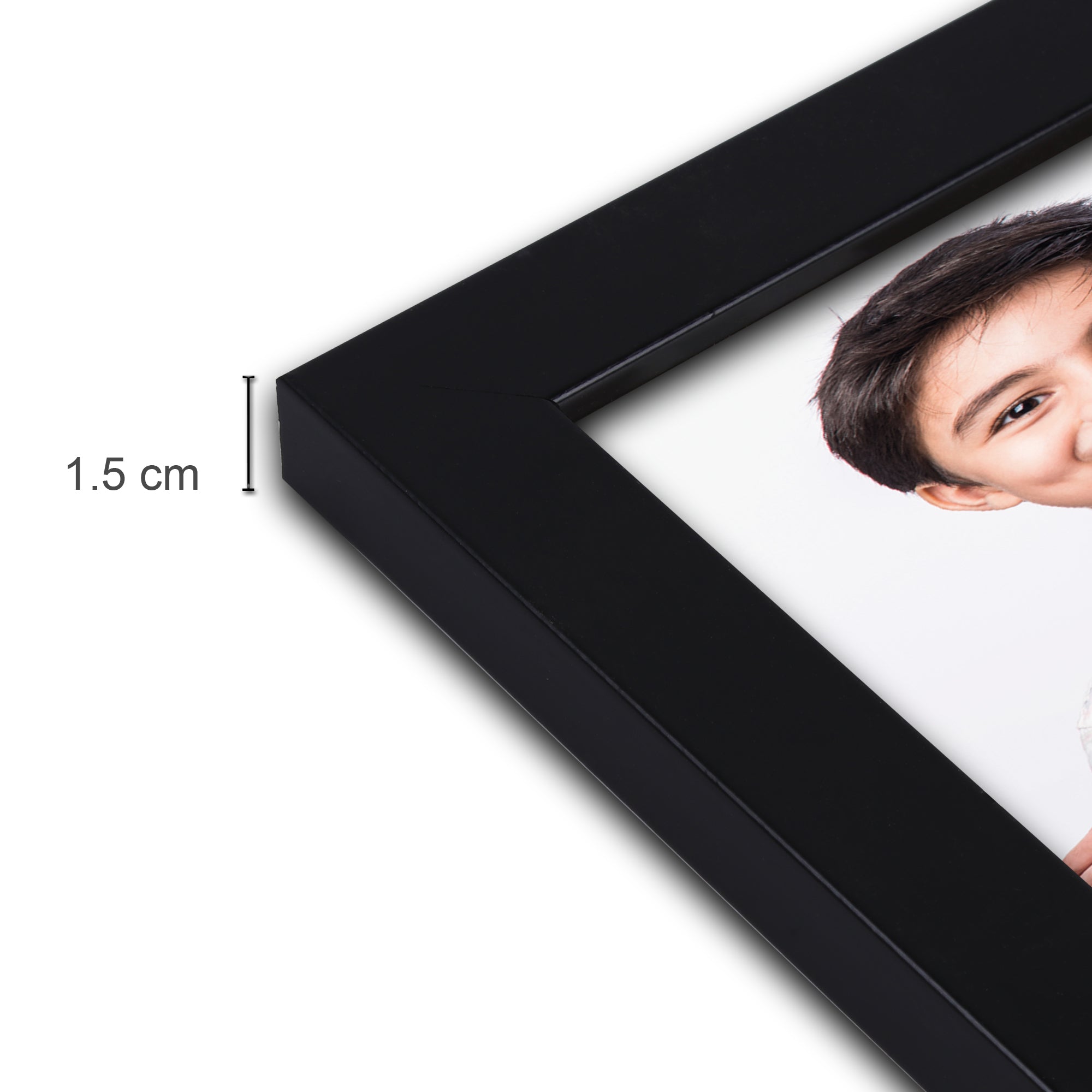 Table Top Photo Frame Narrow Black 4 X 6Inch 1Pc Sw Lb