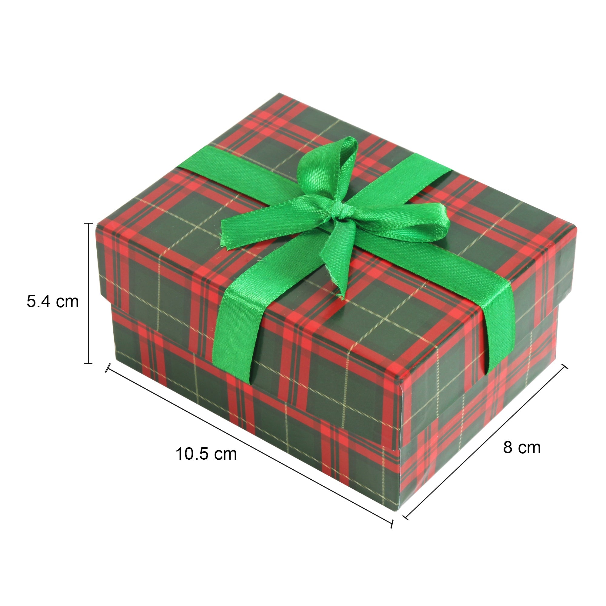Gift Box Tartan Check Festive Hues L10.5 X W8 X D5.4(cm) 1pc