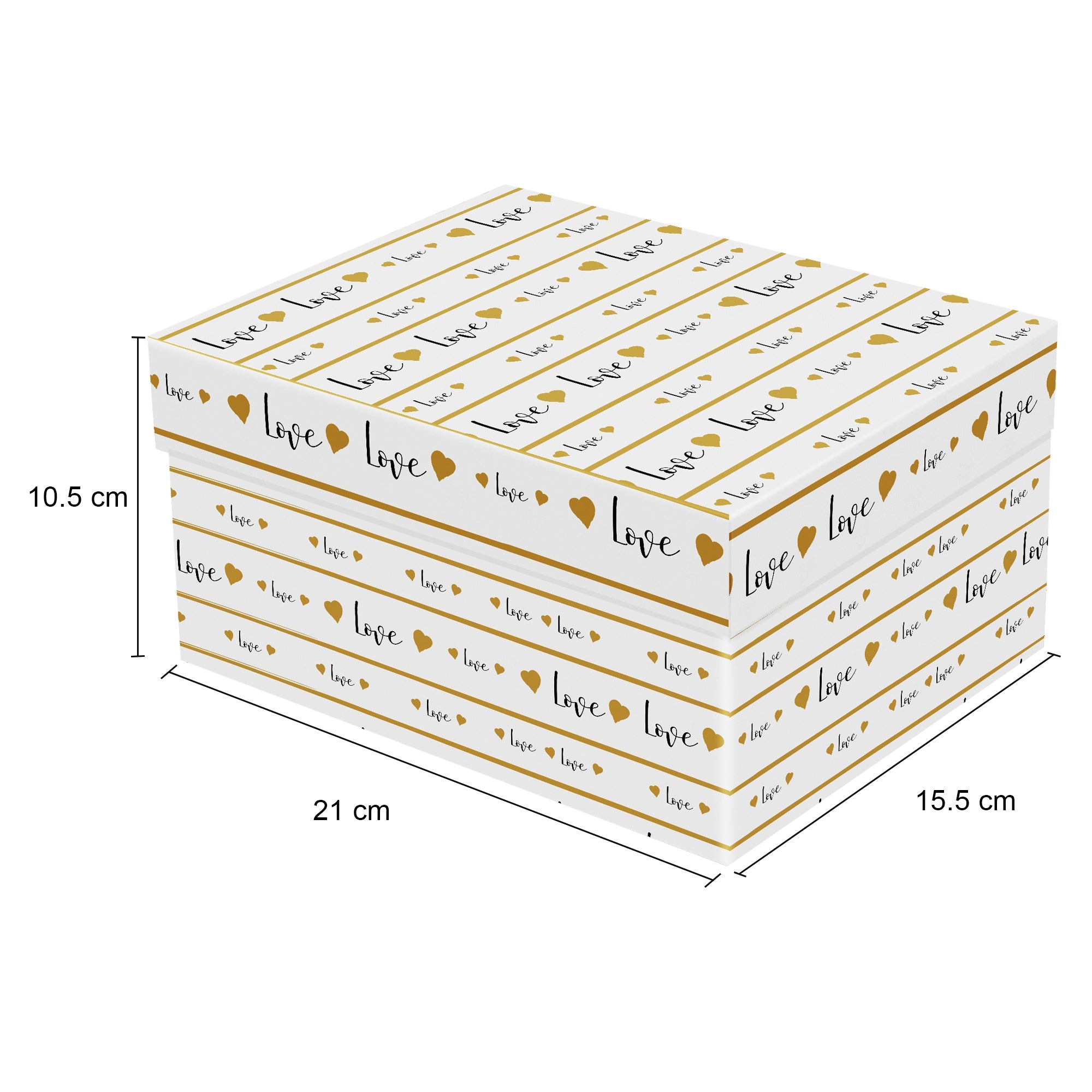 Gift Box Warm Love L21 X W15.5 X D10.5(cm)  1pc