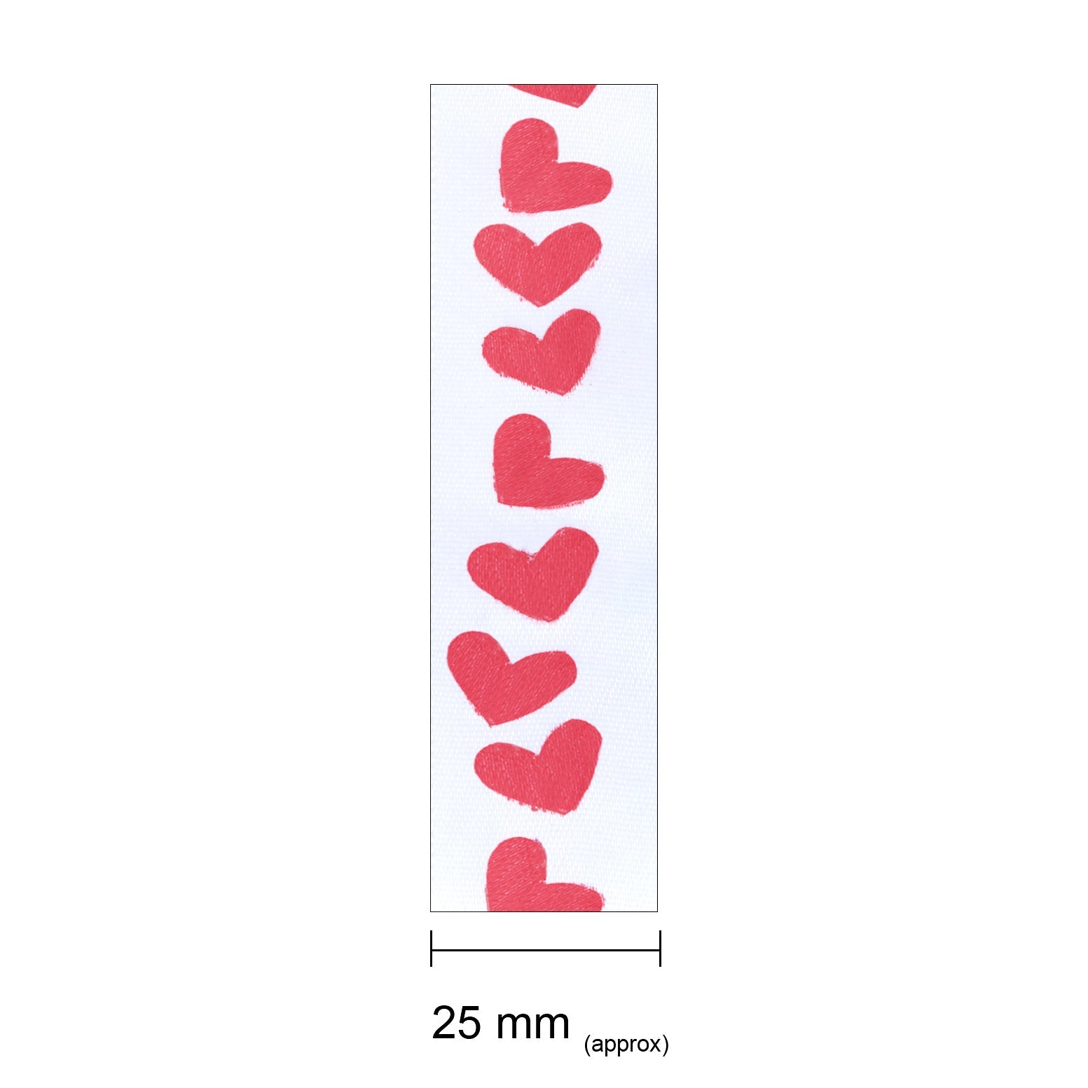 Satin Ribbon Unlimited Love 25Mm 6Mtr 1Roll Lb