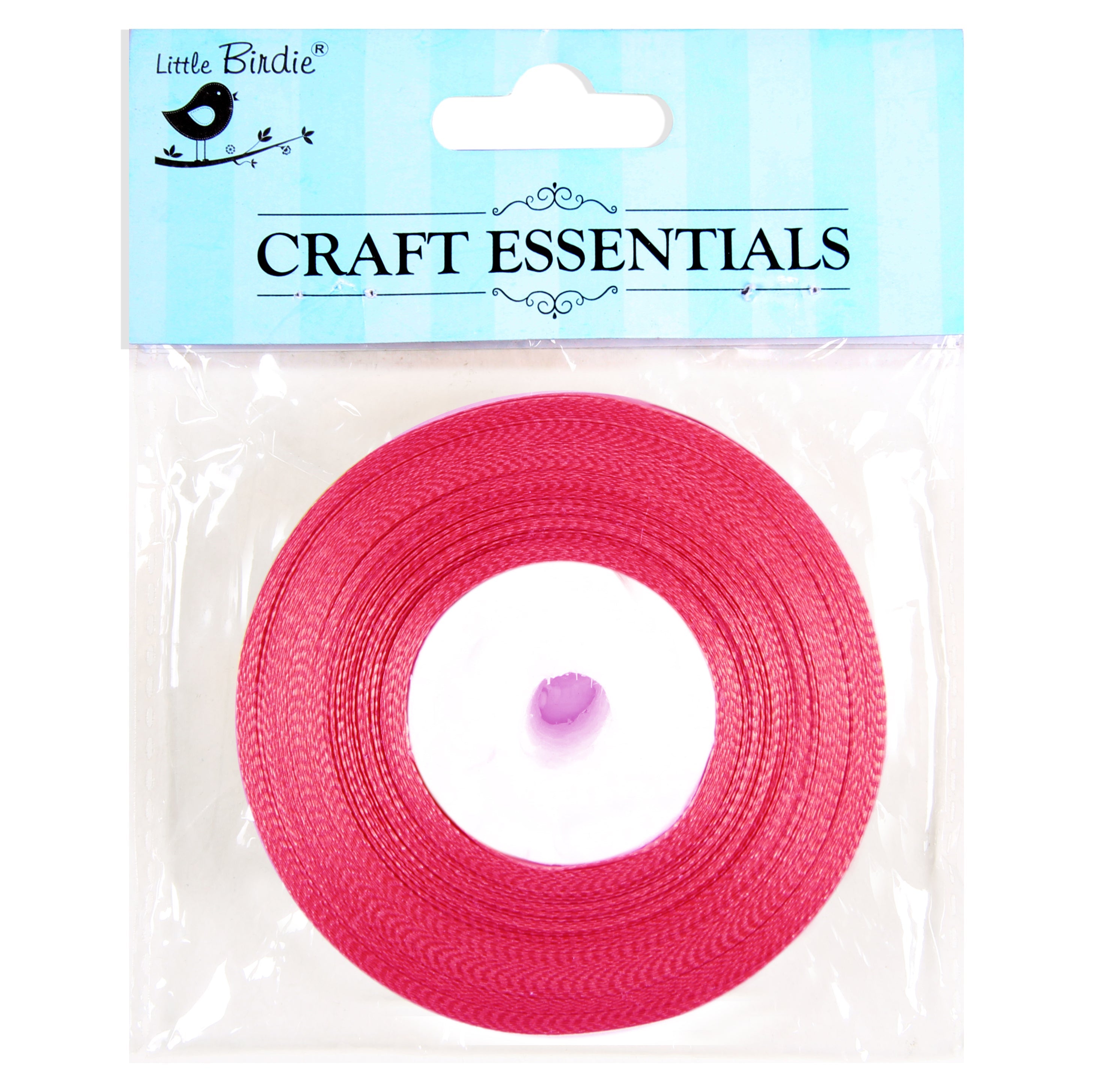 Satin Ribbons - 25mm Width - Pink - 15mtr