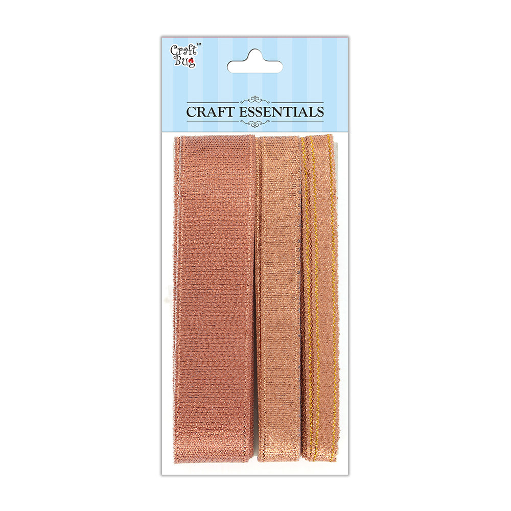 Tissue Ribbon Asst 6mm 12mm 25mm Copper 2mtrs Each