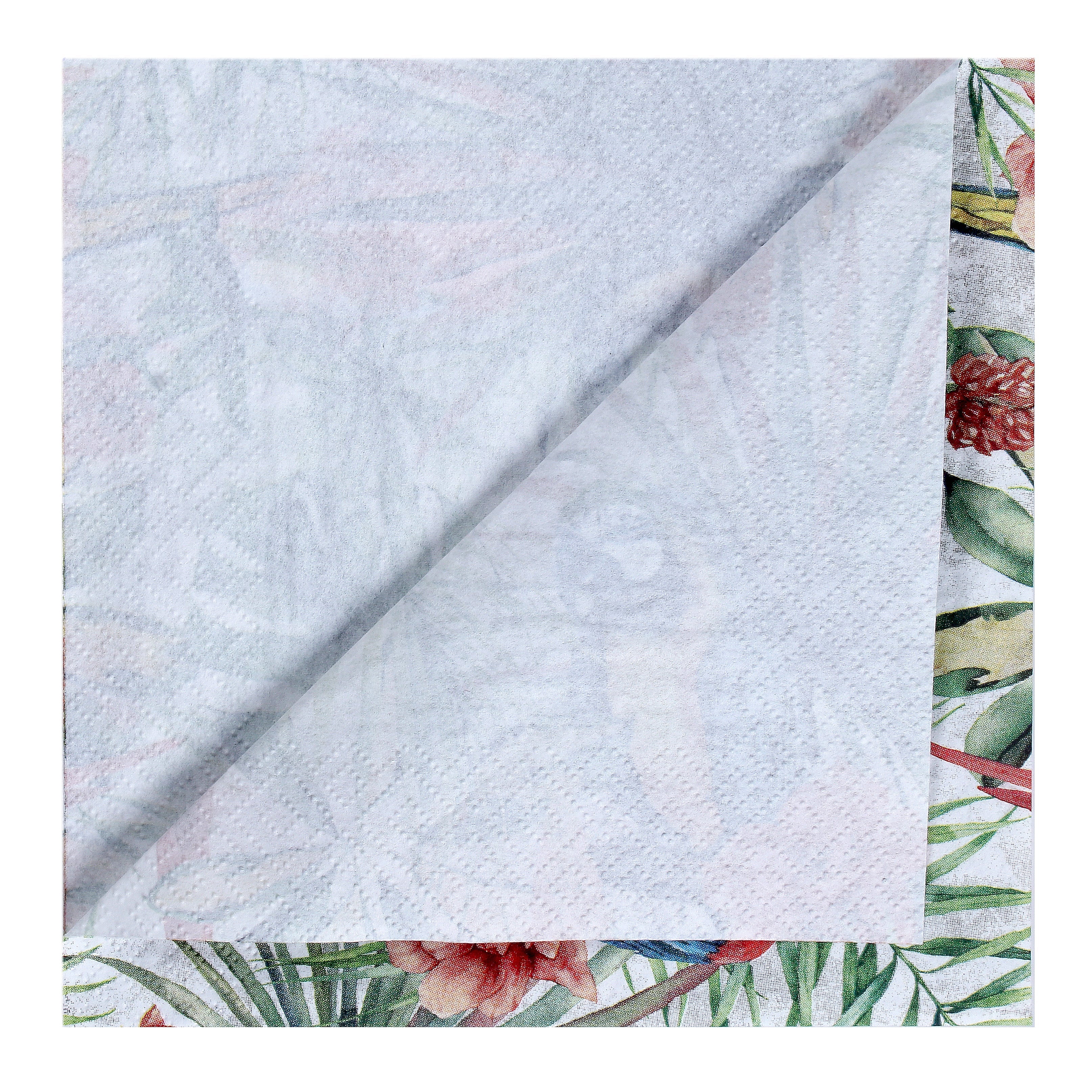Decoupage Napkin Tropical Parrots 13x13Inch 3Ply 1Pc