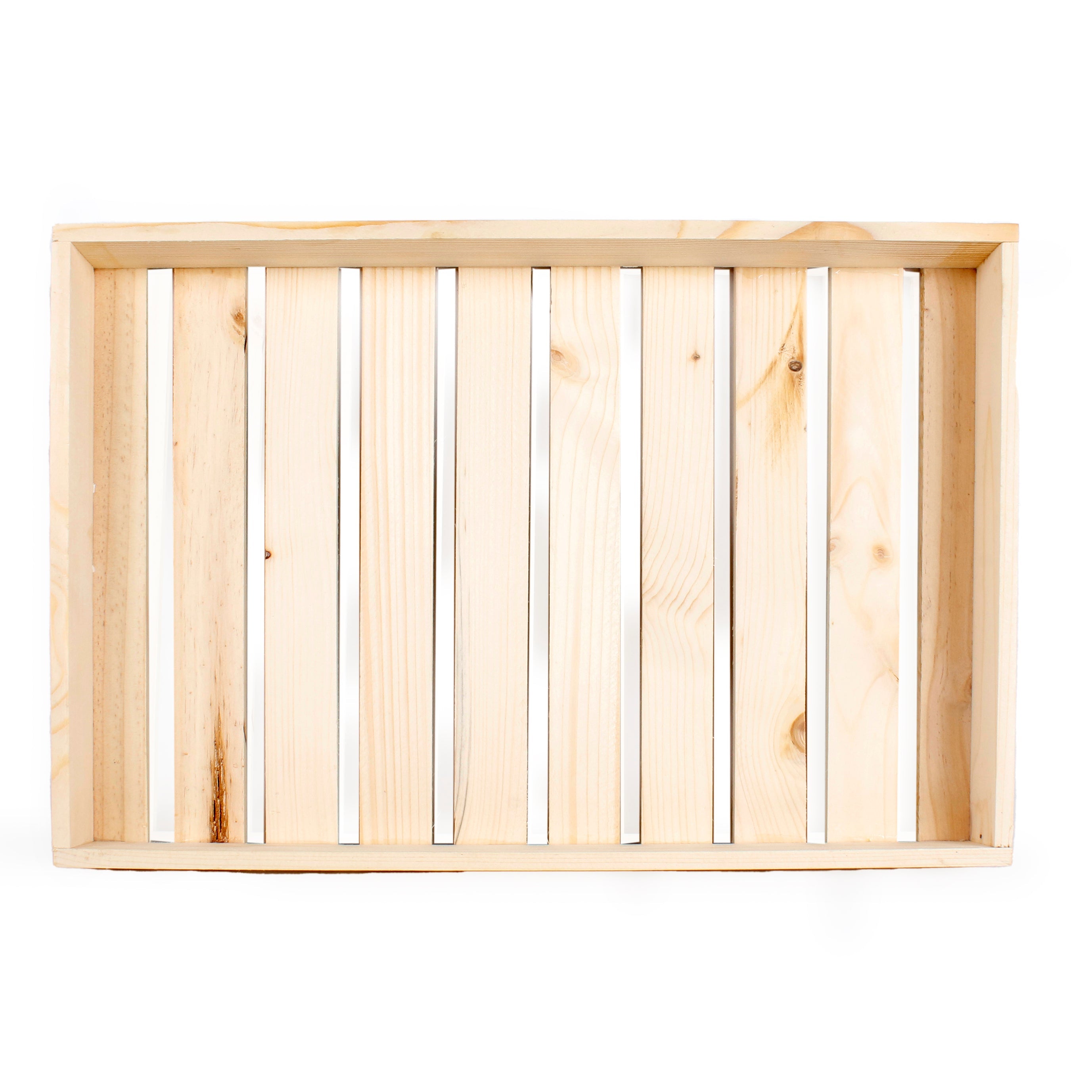 Wooden Multipurpose Slotted Serving Tray 12 X 18 X 2Inch 1Pc Ib