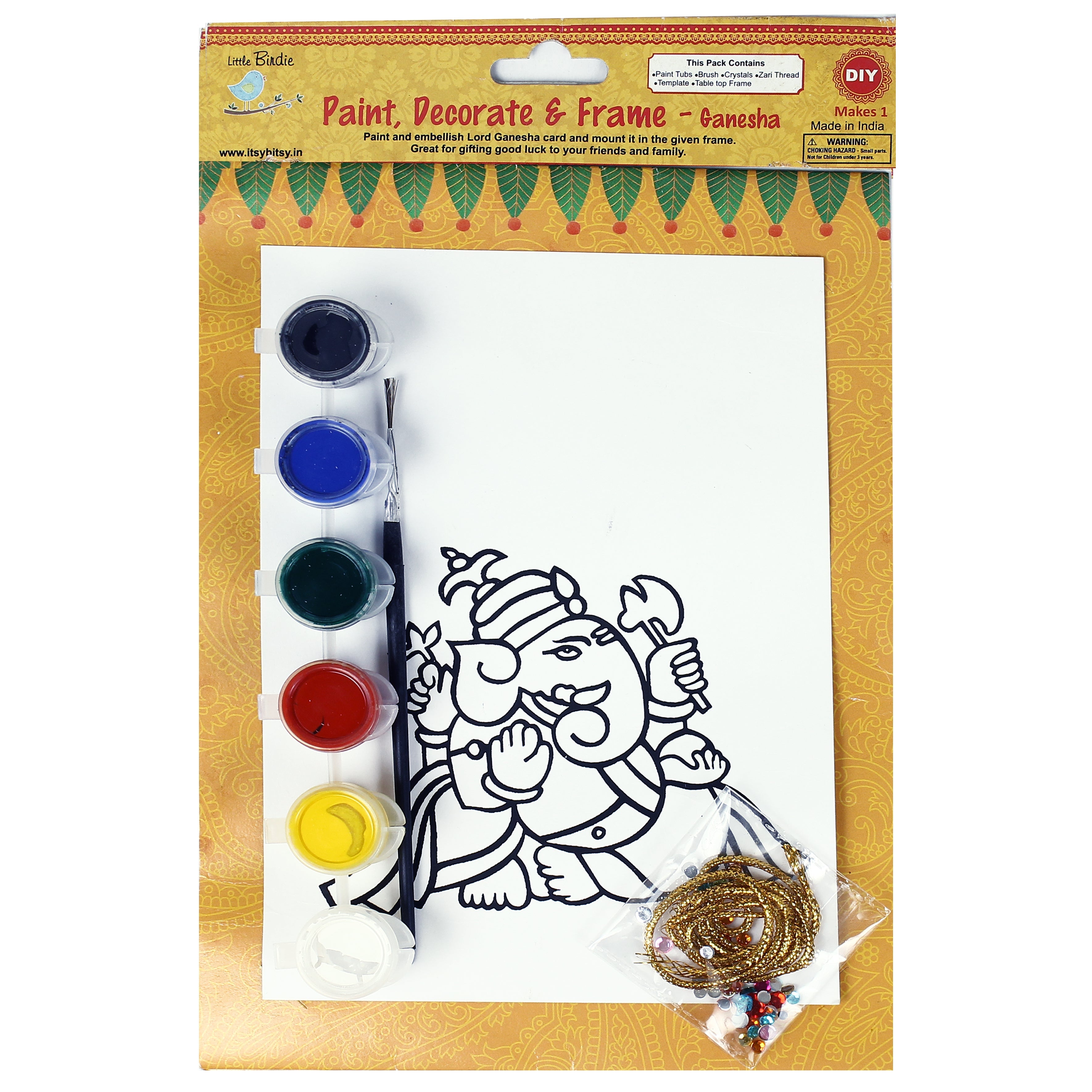 Paint Decorate and frame - Ganesha