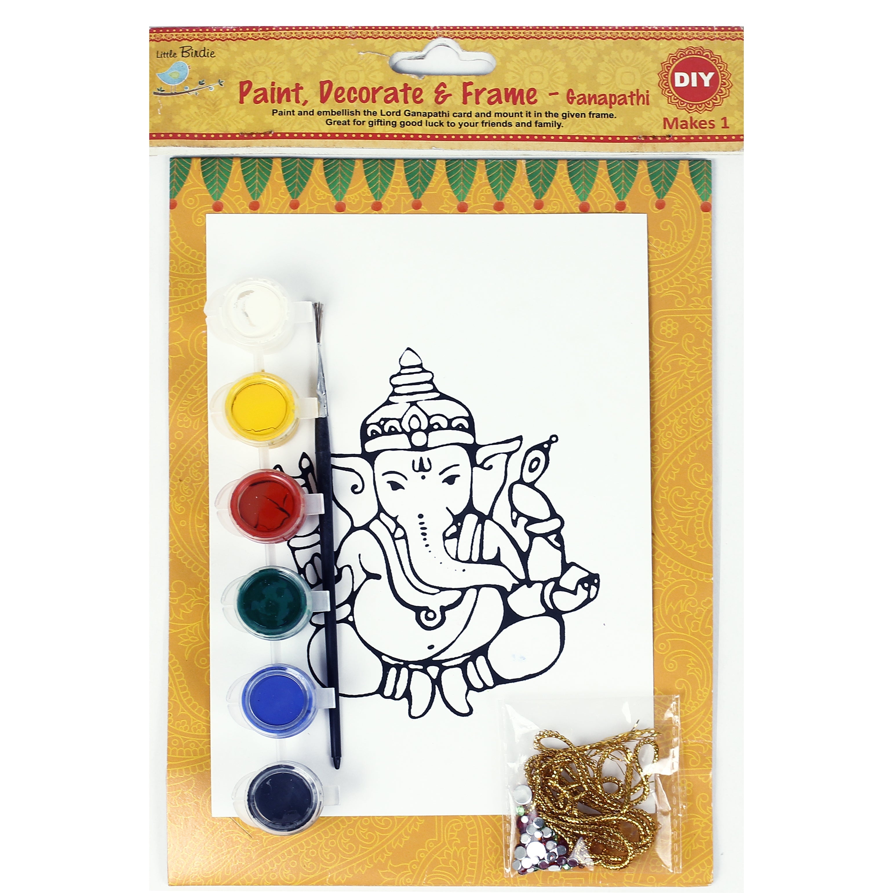 Paint Decorate and frame - Ganesha