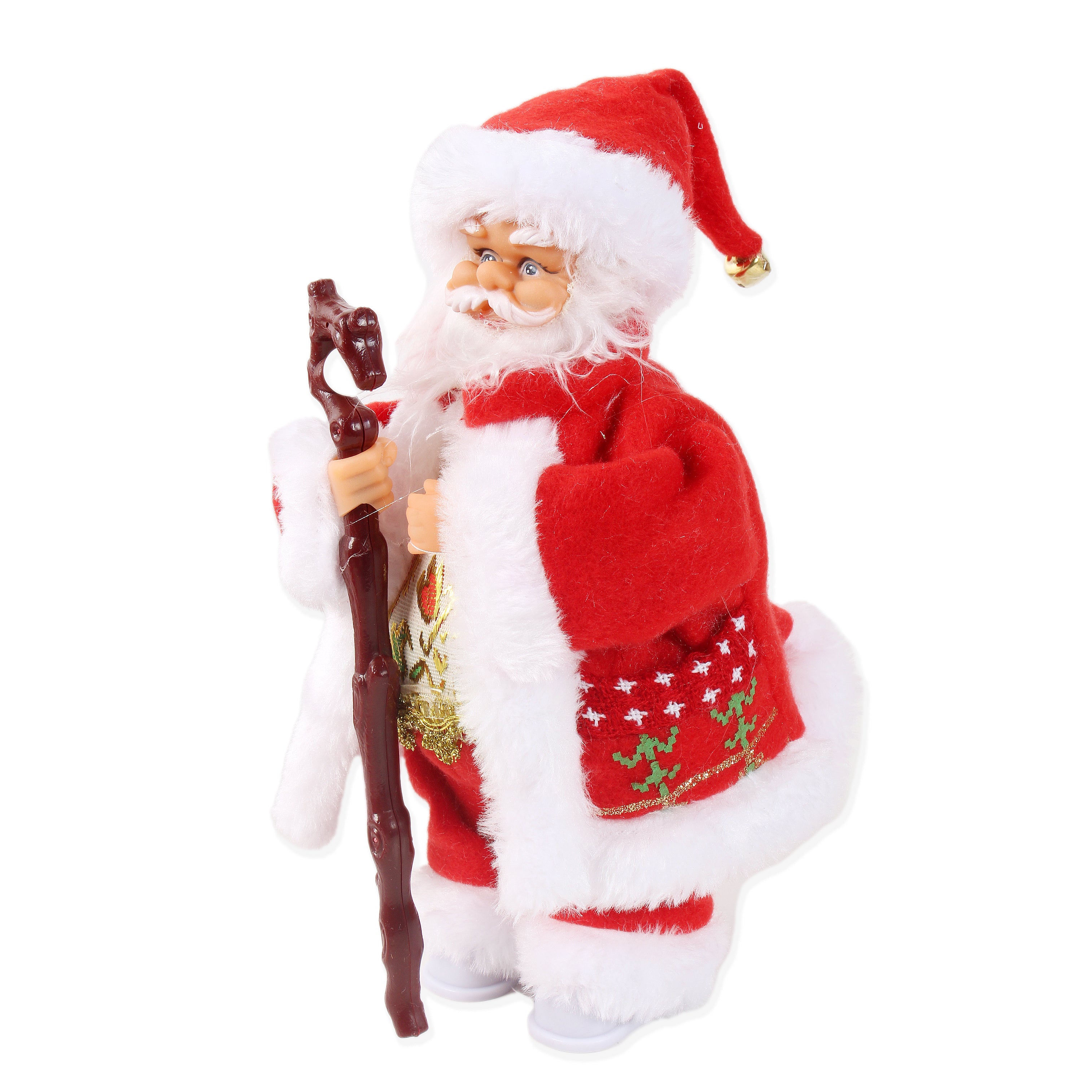 Christmas Toy Musical Santa With Magic Stick 10inch 1pc Box IB