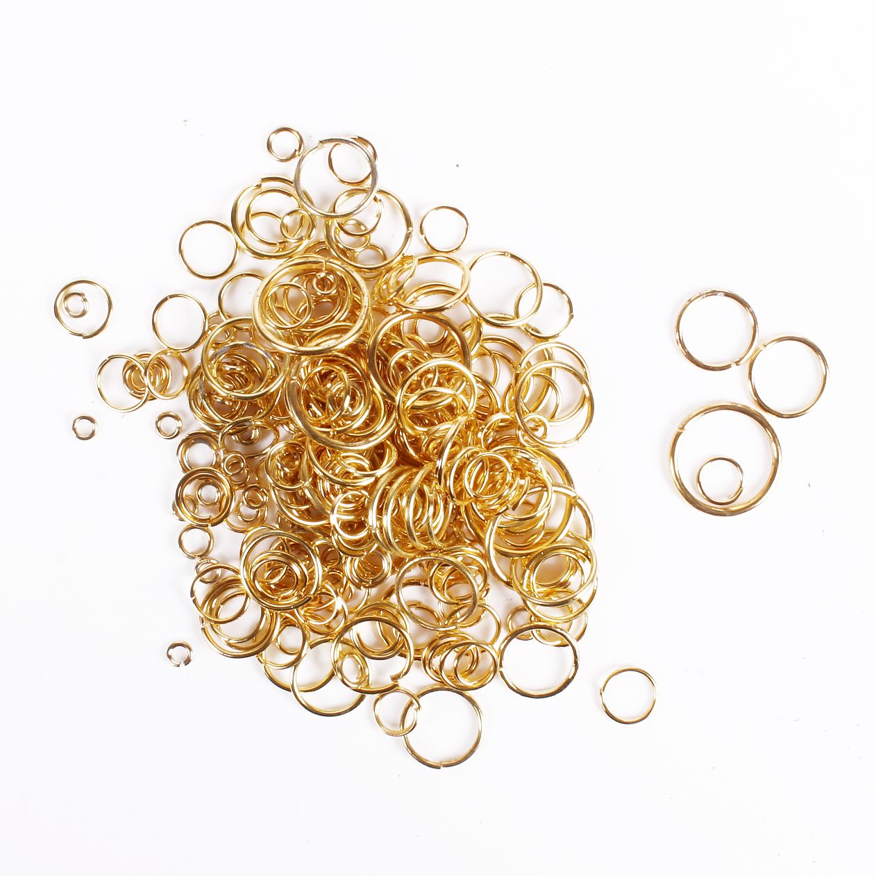 Findings Asst Jumpring 14Mm 12Mm 10Mm 8Mm 6Mm 4Mm 3Mm Gold 50Gm
