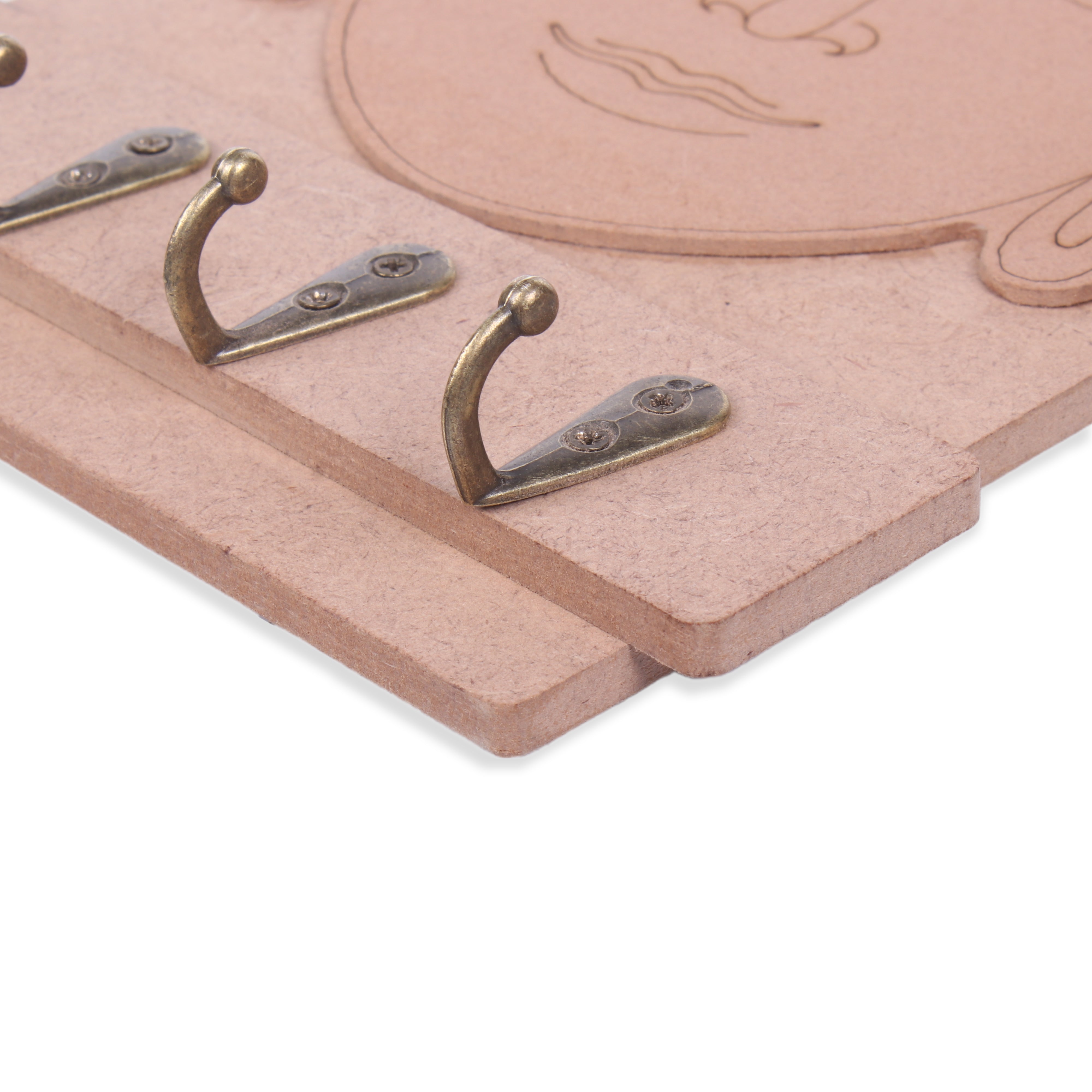 MDF Buddha Key Holder Approx 28.8 X 15Cm 2Mm Thick Buddha Approx 22.2 X 15Cm 5.5Mm Thick 1Pc Lb