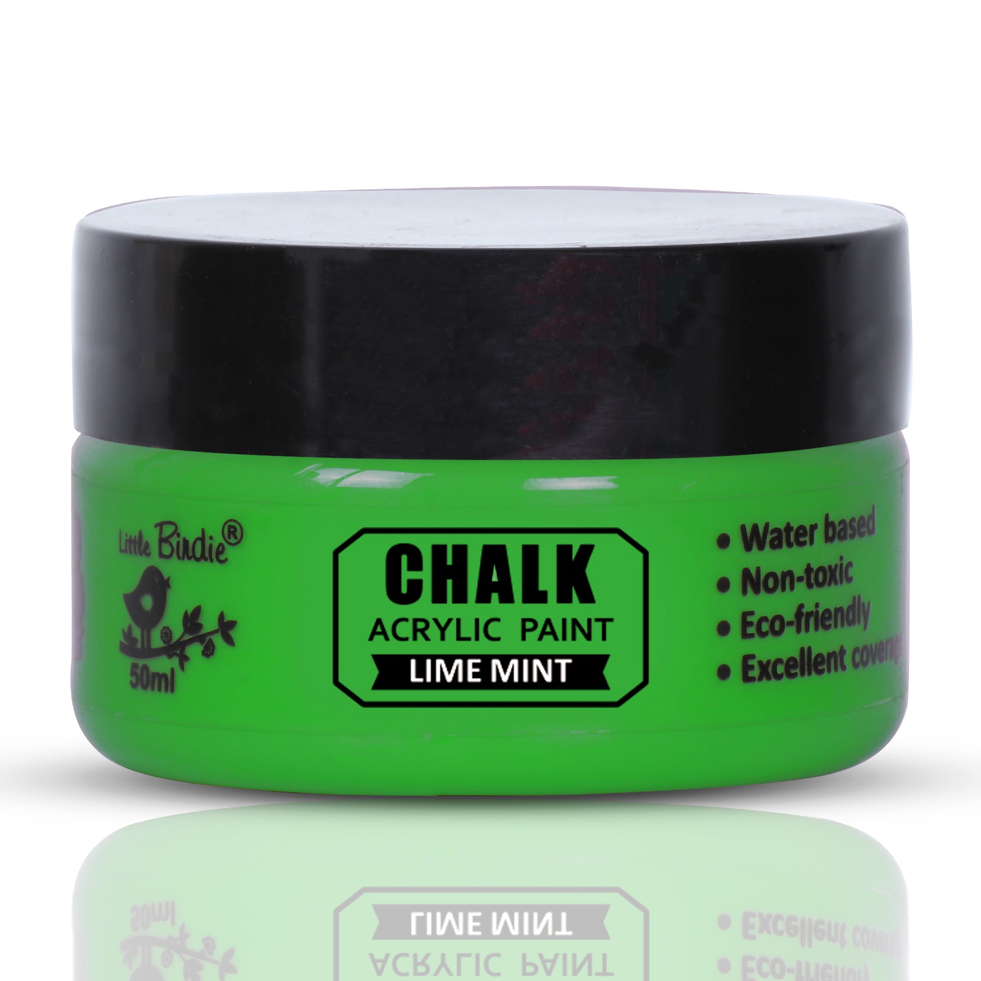 Home Decor Chalk Paint Lime Mint 50ml Bottle