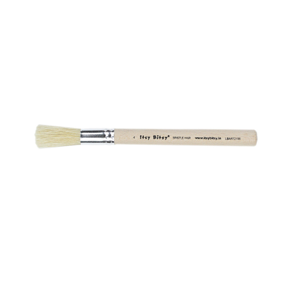 Stencil Brush Bristle Hair 9Cm Wooden Handle Size.0 2 4 6 8 10 12 7Pcs Set