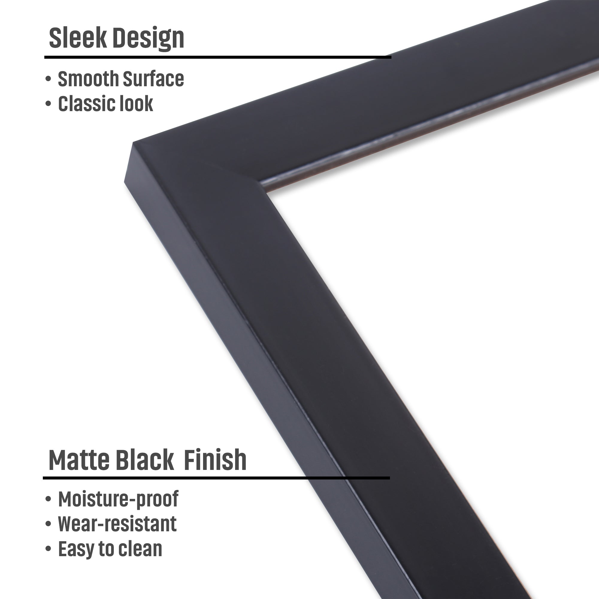 Canvas With Frame Narrow Black 10 X 12Inch 1Pc