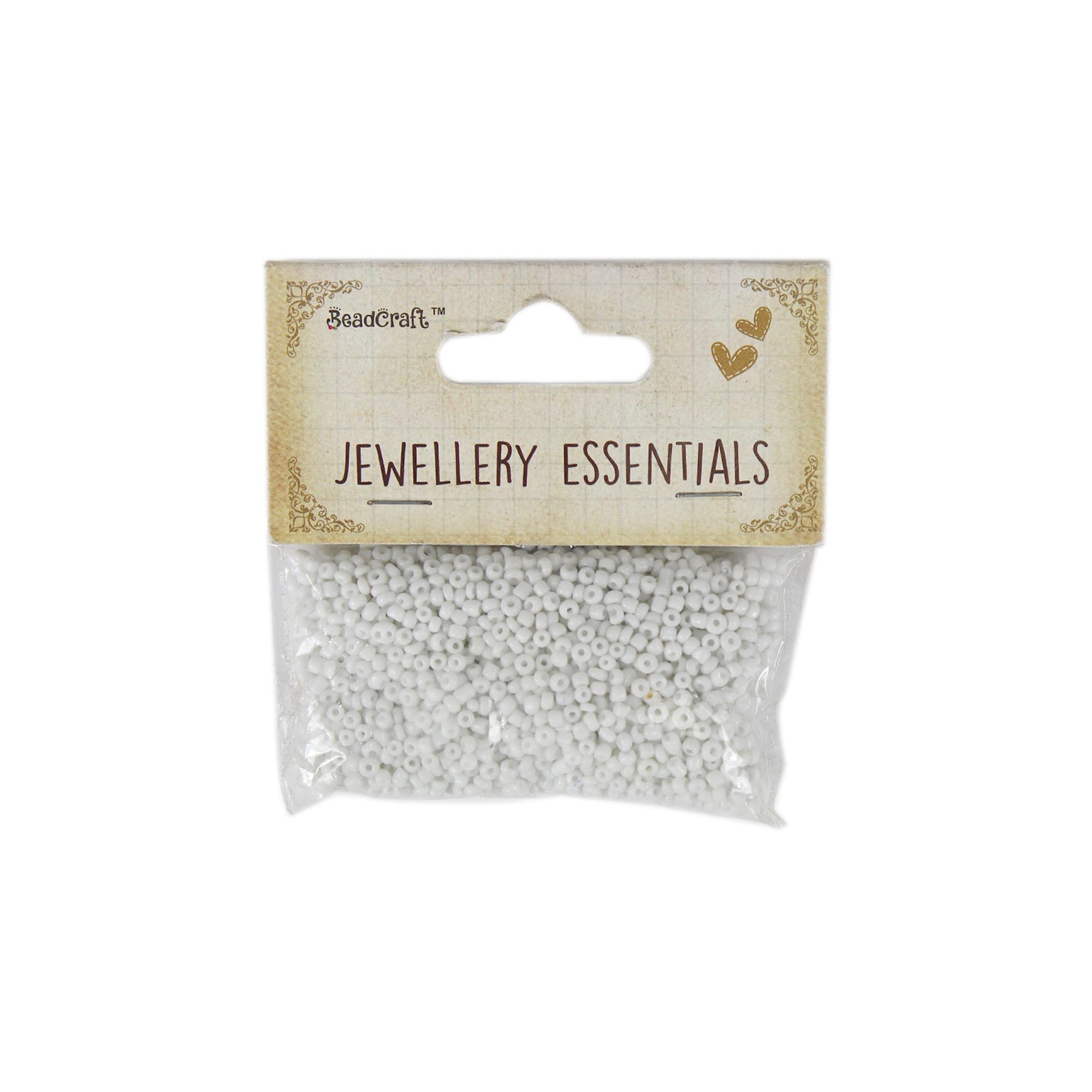 Seed Beads Opque White 30G Ib