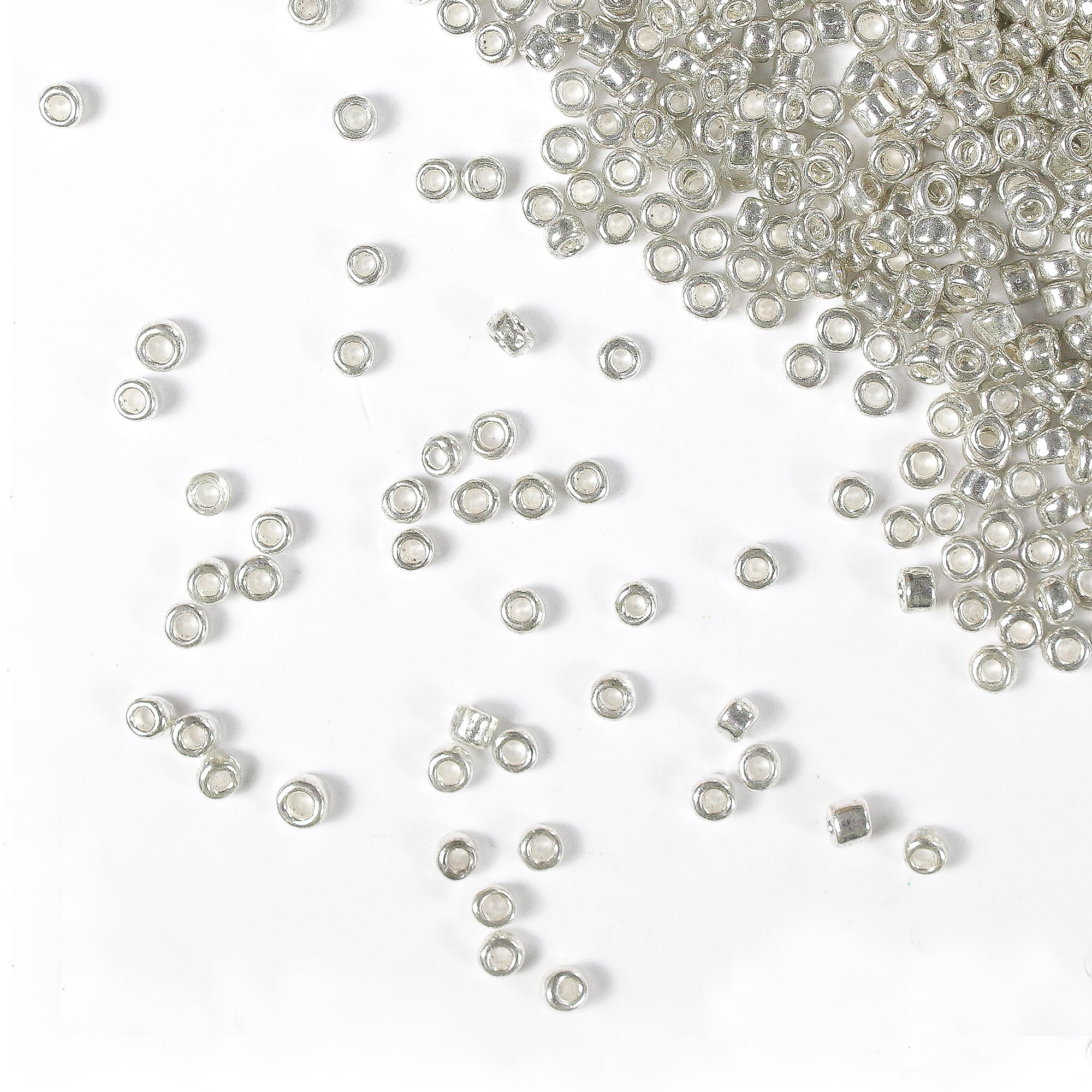 Seed Beads Silver 4Mm 30Gm