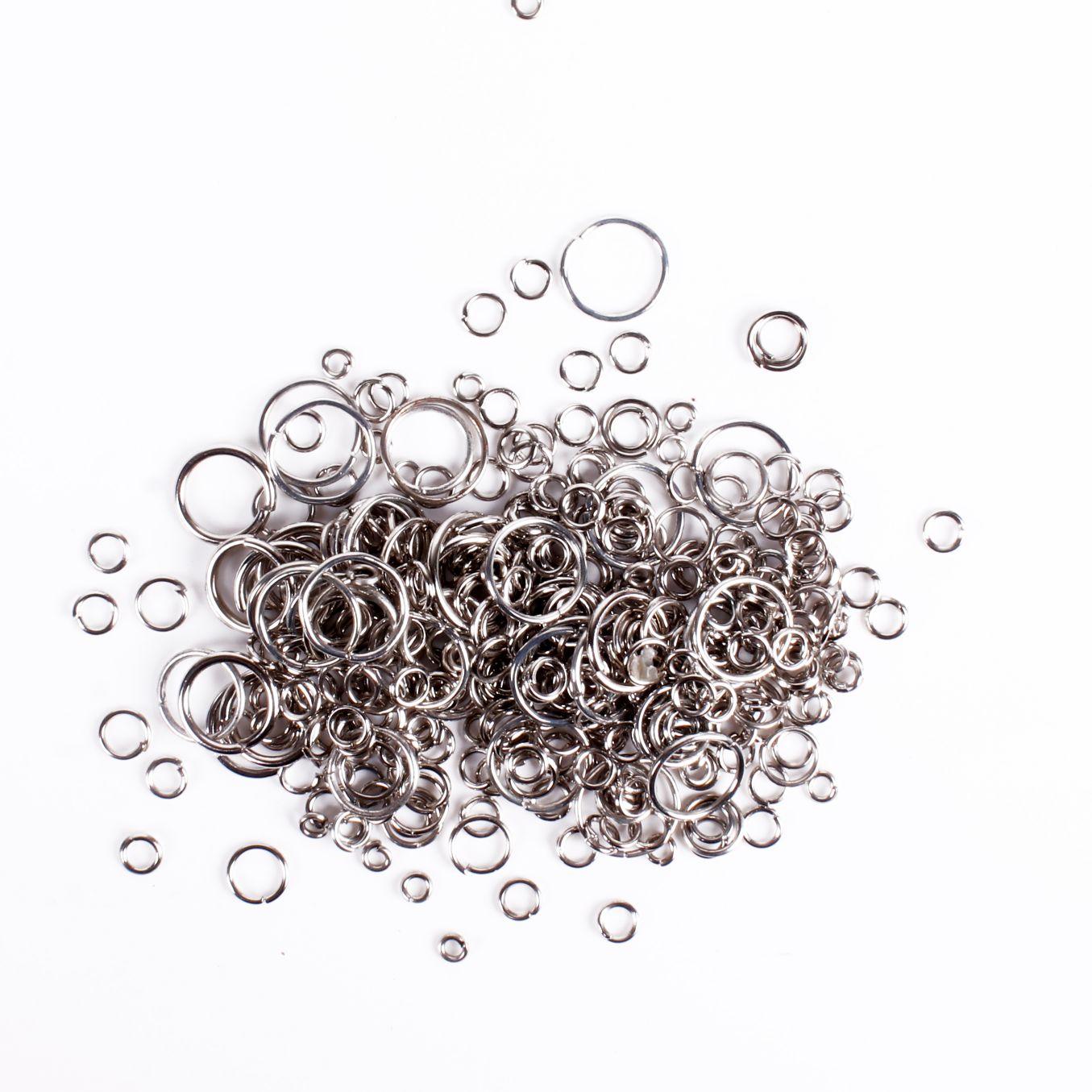 Findings Asst Jumpring 14Mm 12Mm 10Mm 8Mm 6Mm 4Mm 3Mm Nickel 50Gm