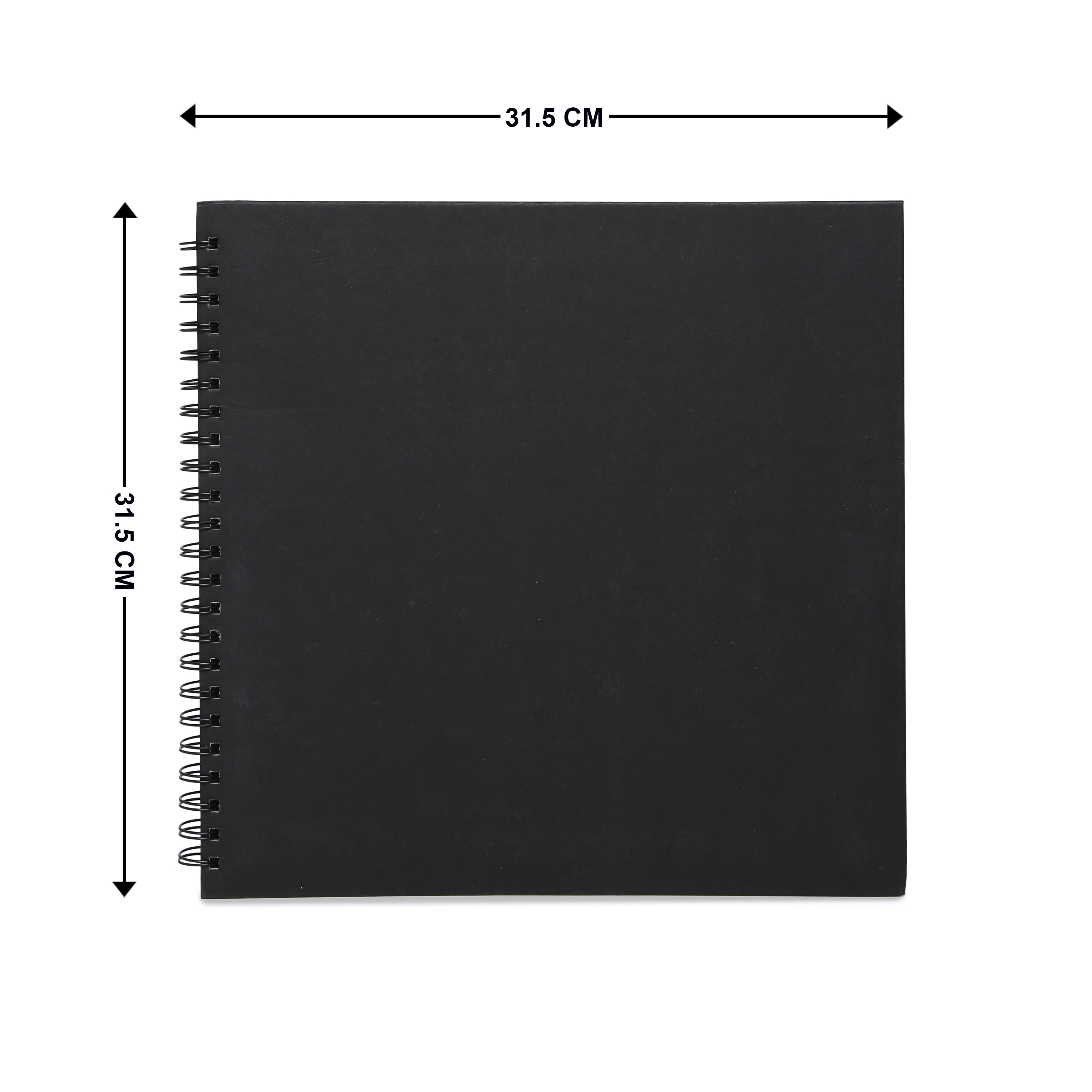 Little Birdie Scrapbook Album 12 x 12 - Black, 40 Sheets