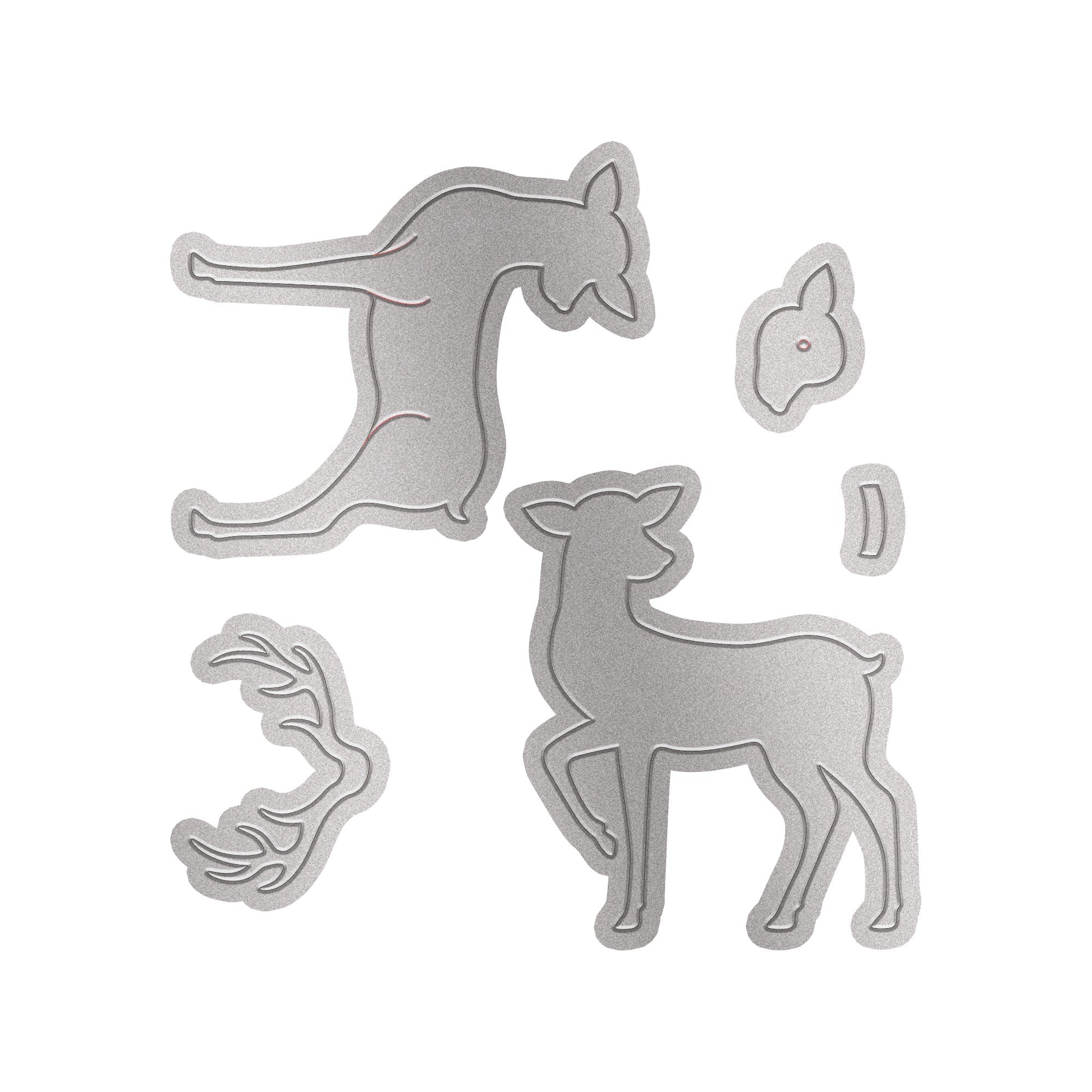Christmas Thin Cut Dies Reindeer 106 x 84mm 5pc