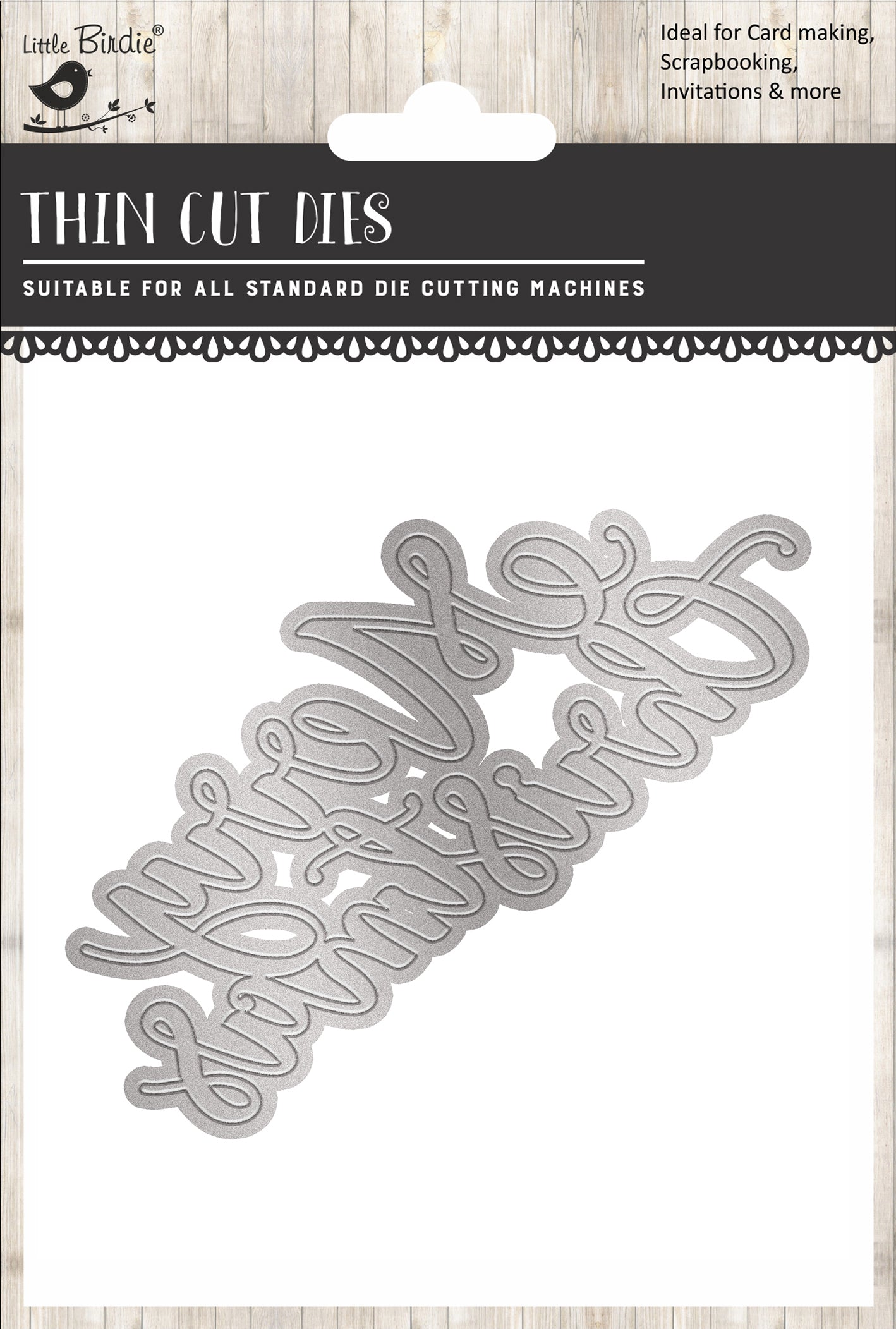 Christmas Thin Cut Dies Christmas Wishes 71 x 96mm 1pc