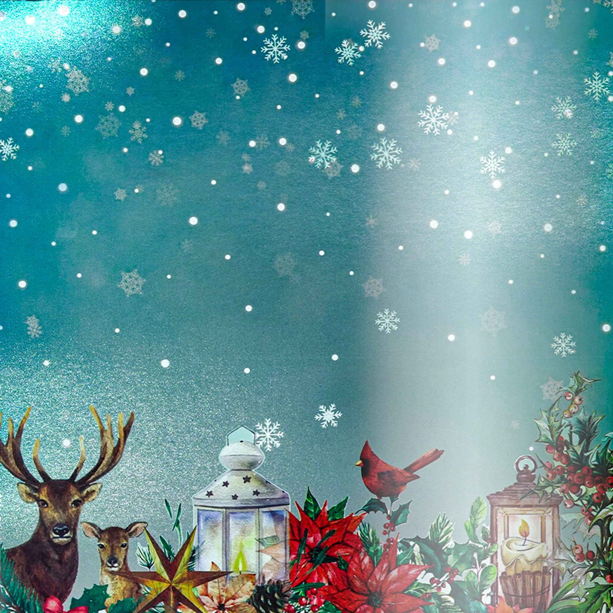 Foil Printed Paper Pack Magic of Christmas 12 X 12inch 250gsm 12Sheet