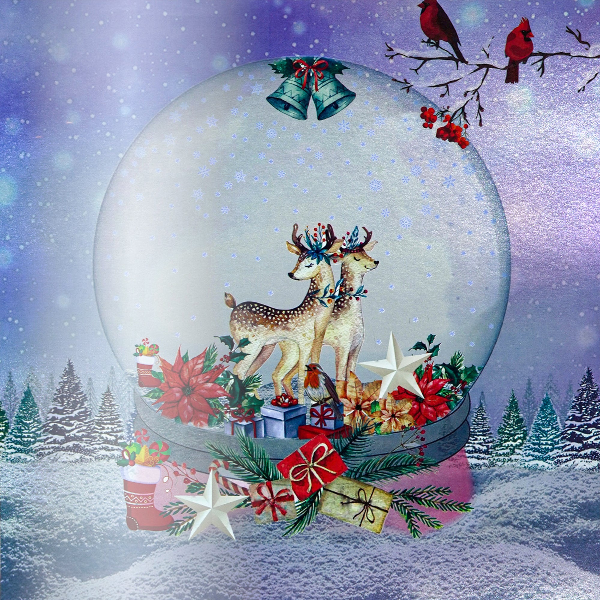 Foil Printed Paper Pack Magic of Christmas 12 X 12inch 250gsm 12Sheet