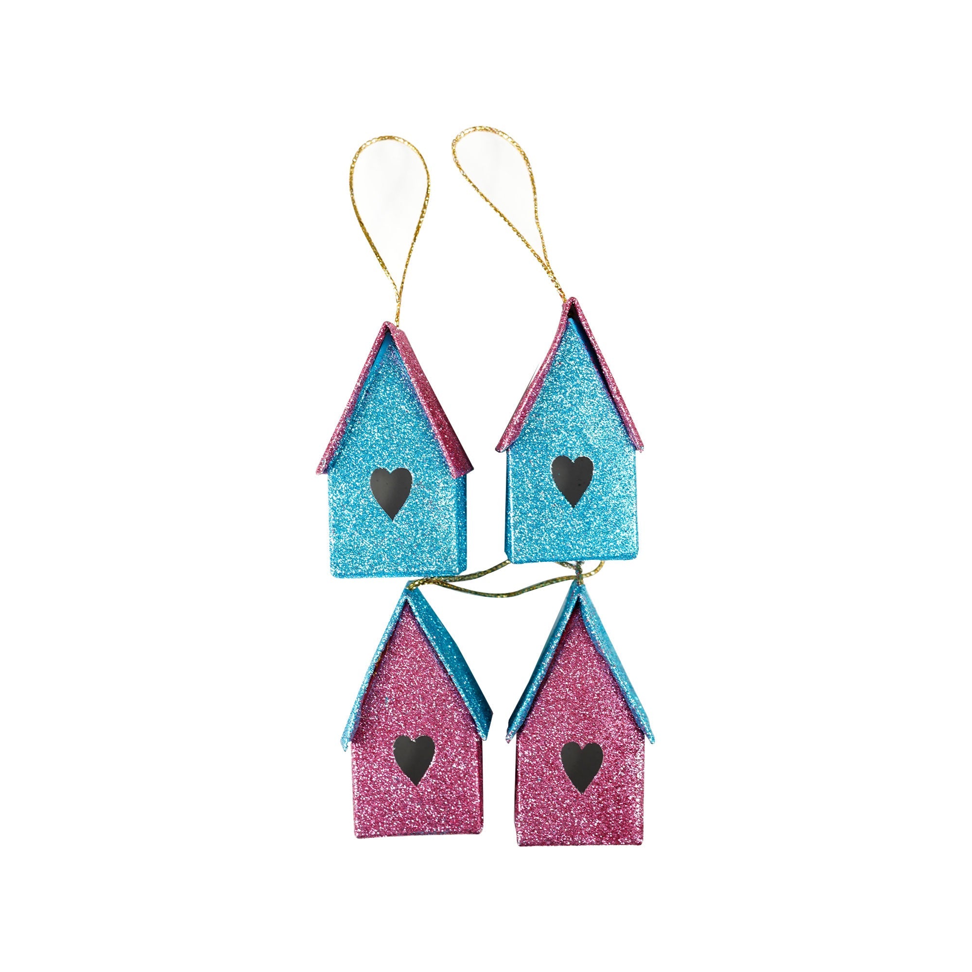 Handmade Christmas Ornaments - Bright Colours, Assorted