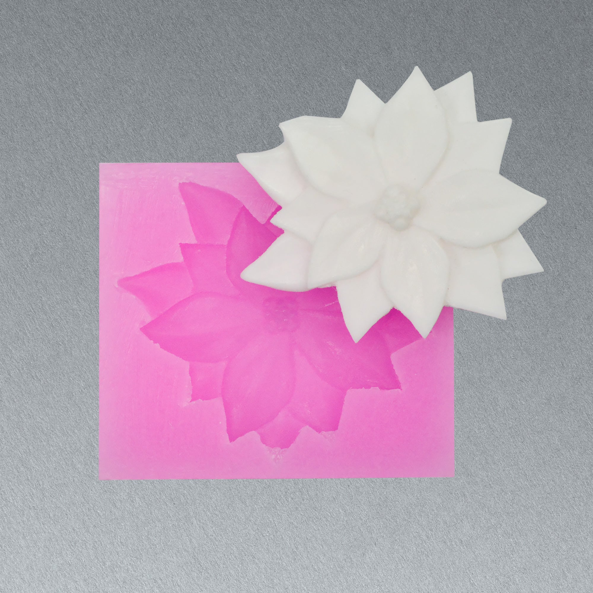 Silicone Mould Poinsettia - W 2.56 X L 2.32inch, D - 12mm, 1pc