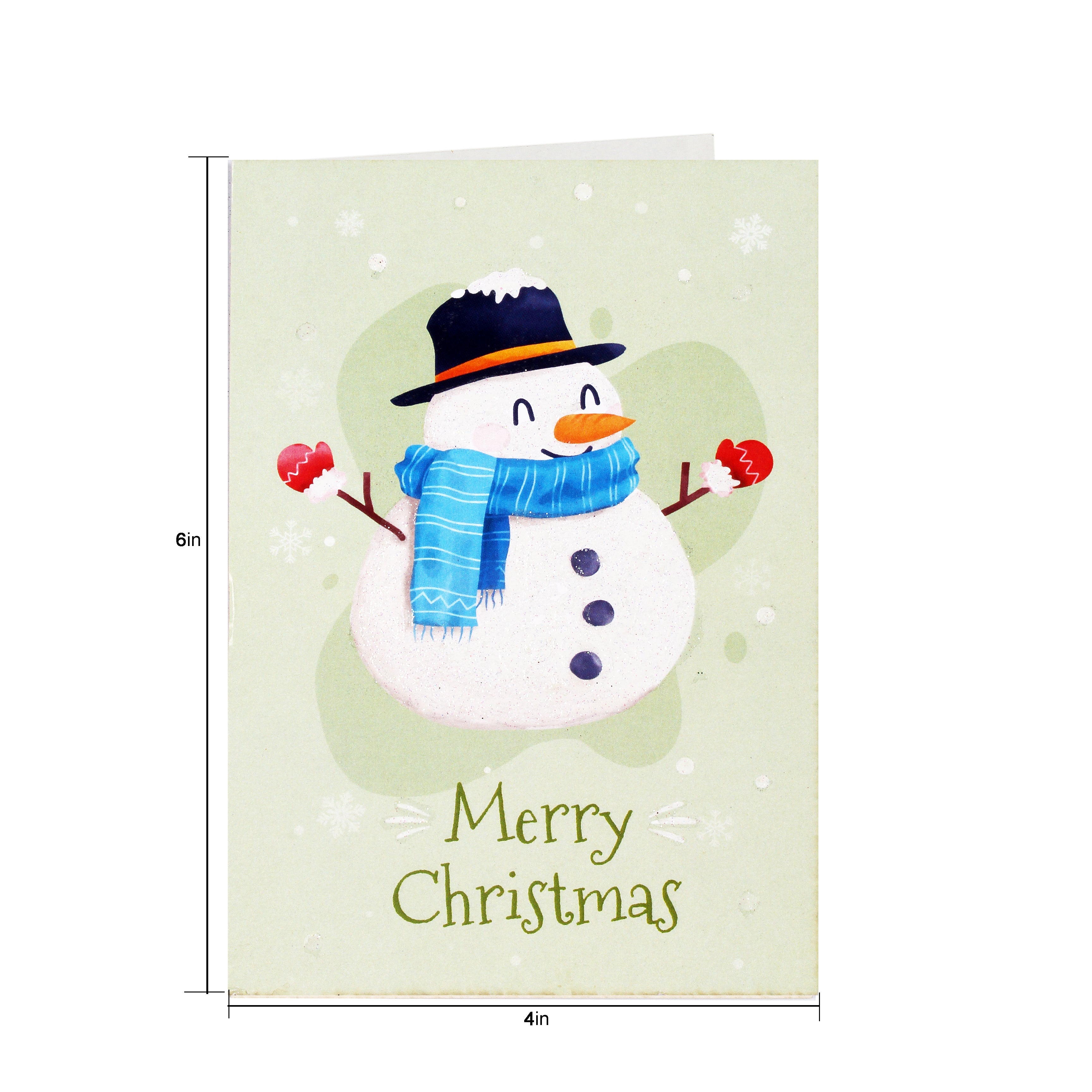 Christmas Greeting Card & Envelope Joyful Christmas 4 X 6inch 2pc