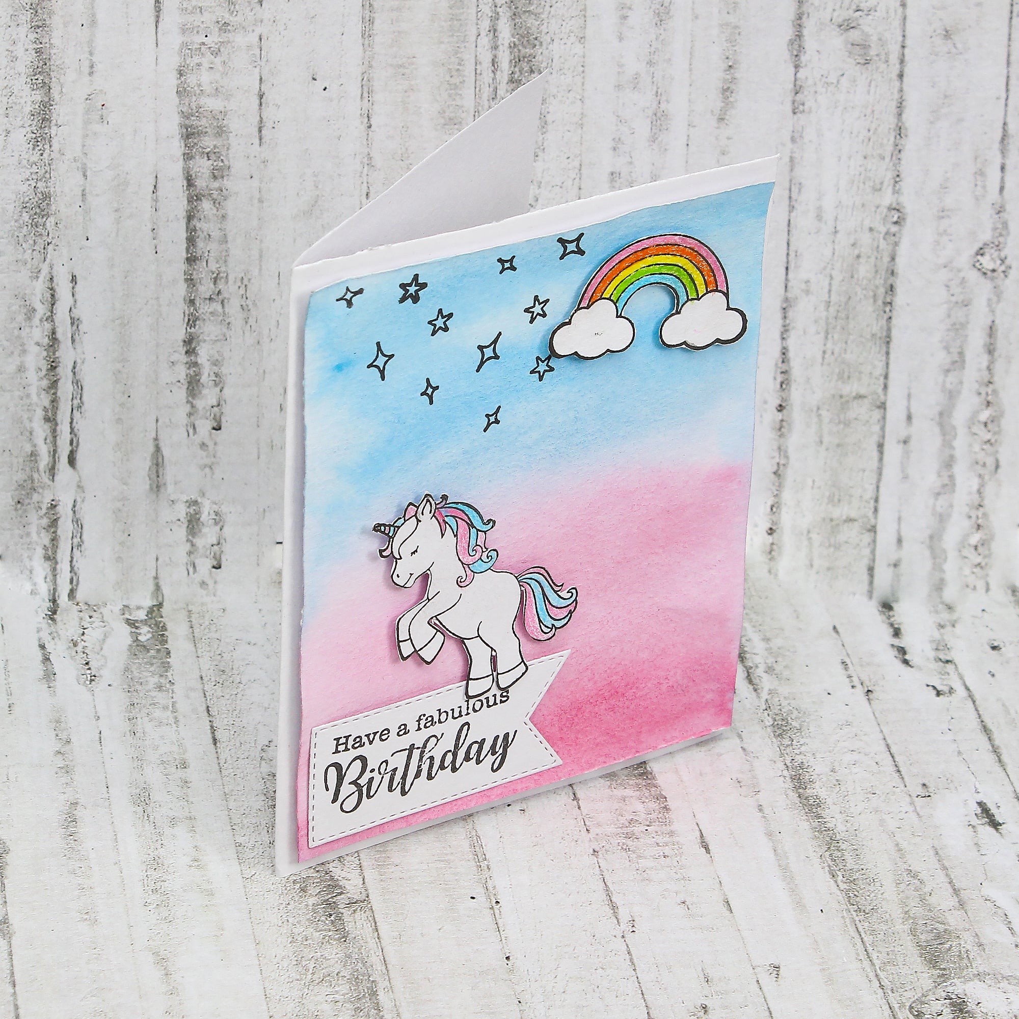 Clear Stamp 4Inch X 6Inch Unicorn Dreams 14Pc