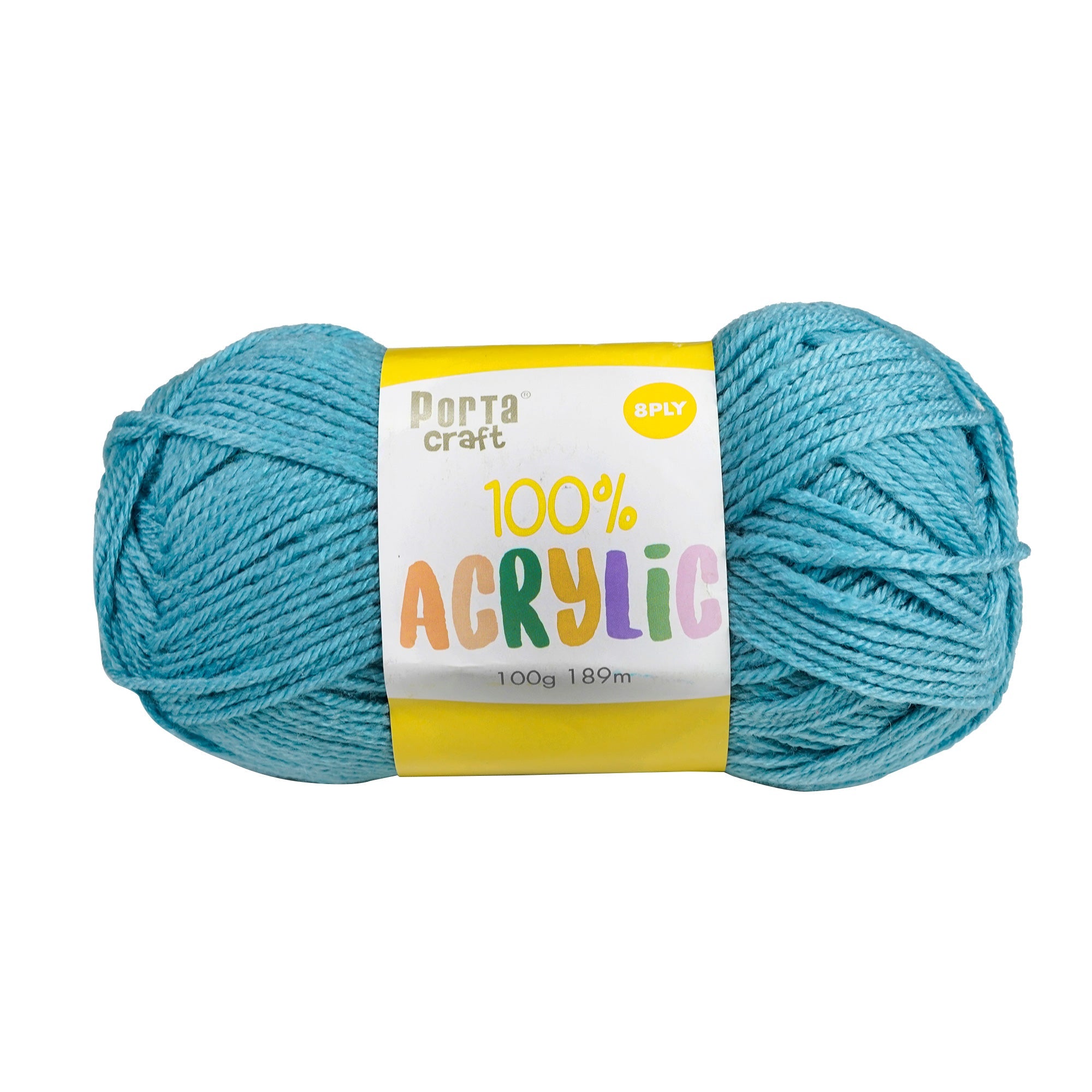 Porta Craft Acrylic Yarn 100% 100Gm 189M 8Ply Multi Sea Shimmer