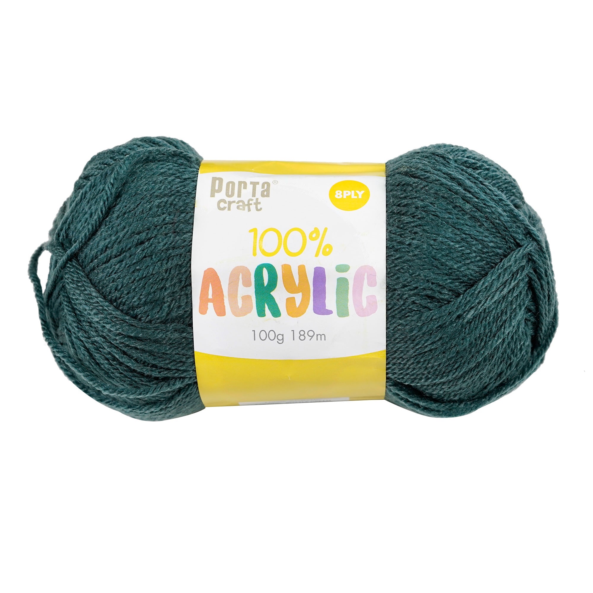 Porta Craft Acrylic Yarn 100% 100Gm 189M 8Ply Multi Sea Shimmer