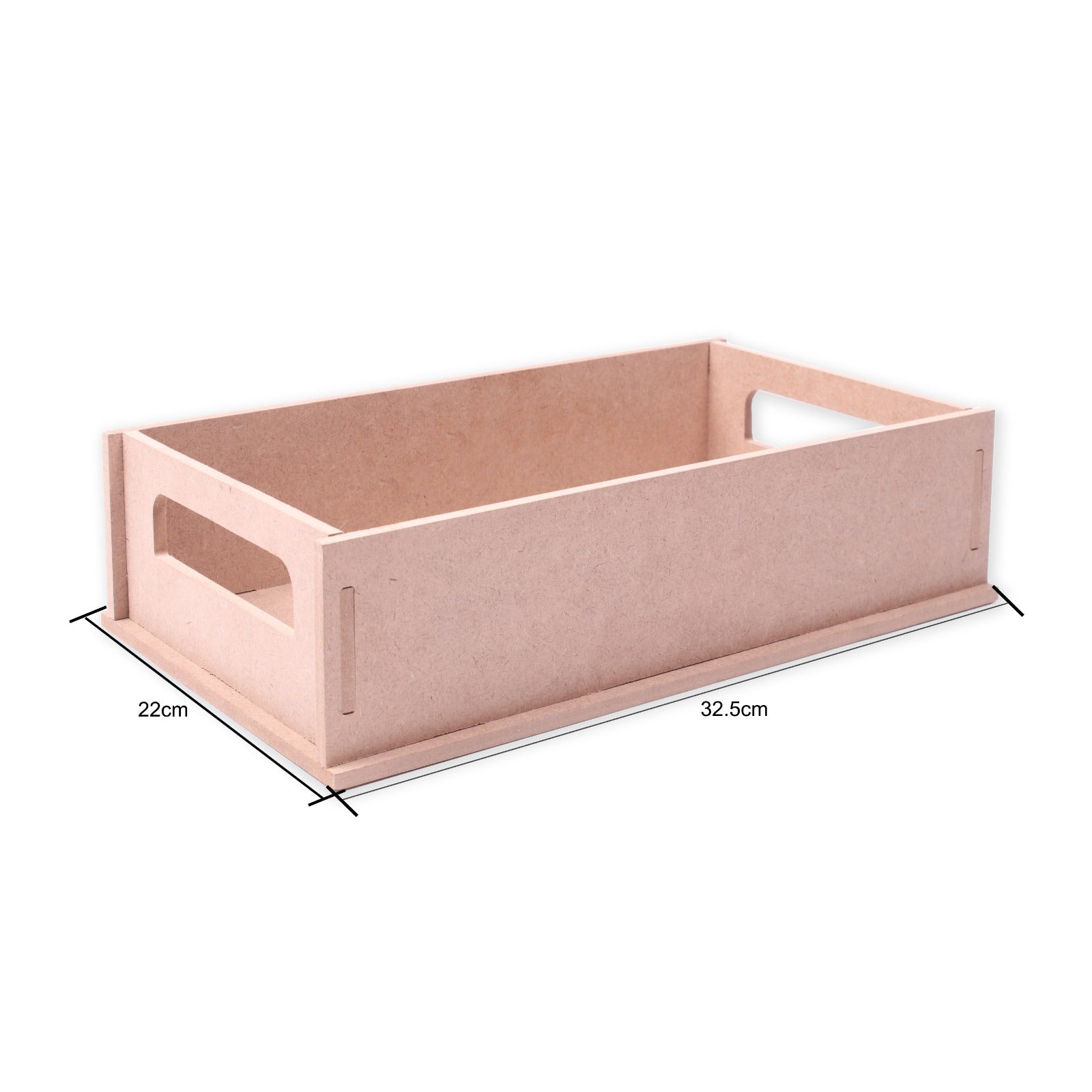 MDF Serving Tray With Handle Approx L30 X W20 X D7.9Cm 5Mm Thick 1Pc Lb